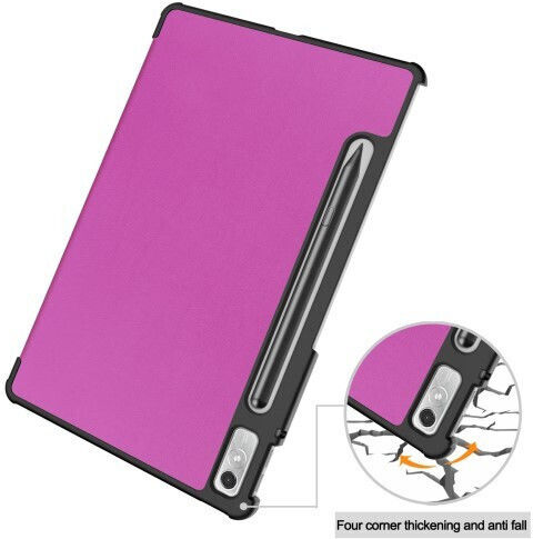 Tri--fold Βάση Στήριξης Flip Cover Μωβ (Lenovo Tab P11 Pro)