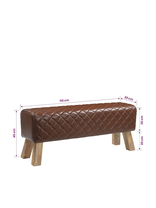 Дървена Градинска Пейка 110x30x45см