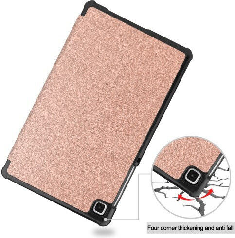 Smartcase Флип Капак Кожен Розово Златен (Samsung Galaxy Tab A7 Lite T220, T225)