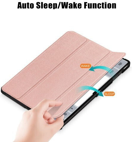 Tri-Fold Tablet Hülle Flip Cover Rosa (Galaxy Tab S9 Ultra)