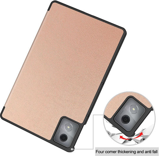 Tri-fold Βάση Στήριξης Flip Cover Ροζ (Lenovo Tab K11 Plus)