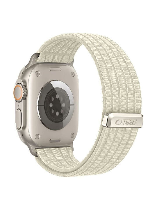 Tech-Protect Fabric Strap Beige (Apple Watch 8 / 9 / 10 / 11 / Se / Ultra) Tech-Protect Fabric Strap Beige (Apple Watch 8 / 9 / 10 / 11 / Se / Ultra)
