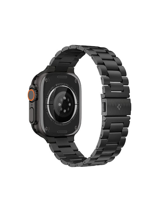 Spigen Кайшка Неръждаема Стомана Черна (Apple Watch 4/5/6/7/8/9/10/se/se 2/ultra/ultra 2/ultra 3)