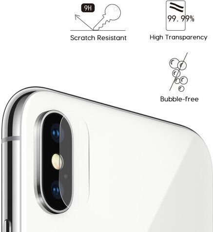 Hat Prince Arc Edge Camera Tempered Glass Protecție Cameră pentru iPhone XS