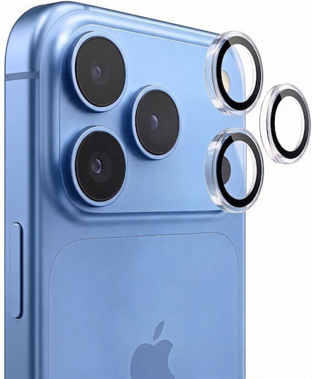 Tech-Protect Camring Fit+ Защита на камерата Закалено стъкло Прозрачно за iPhone 18 Pro / Max