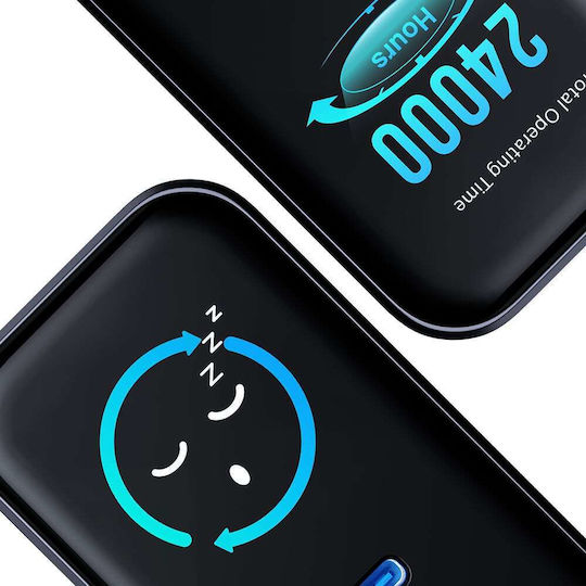 3MK Charger Without Cable with USB-A Port and 2 USB-C Ports 67W Power Delivery / Quick Charge 4+ Blacks (InCharge Lumin)