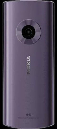 Nokia 110 (2024) Dual SIM Κινητό με Κουμπιά (Ελληνικό Μενού) Μωβ