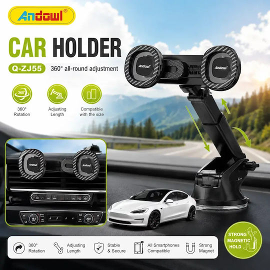 Andowl Magnetic Car Mobile Mount 360° Rotation Comfortable Viewing Q-zj55