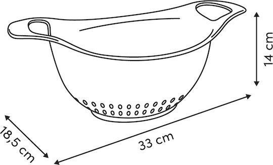 5Five Σουρωτήρι Λαχανικών Πλαστικό 33x18.5cm