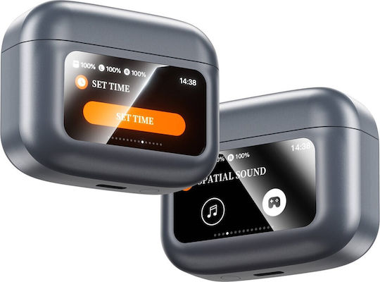 Buxton BTW9600 In-Ear Bluetooth Kopfhörer mit Schweißbeständigkeit und Ladekoffer Graphit