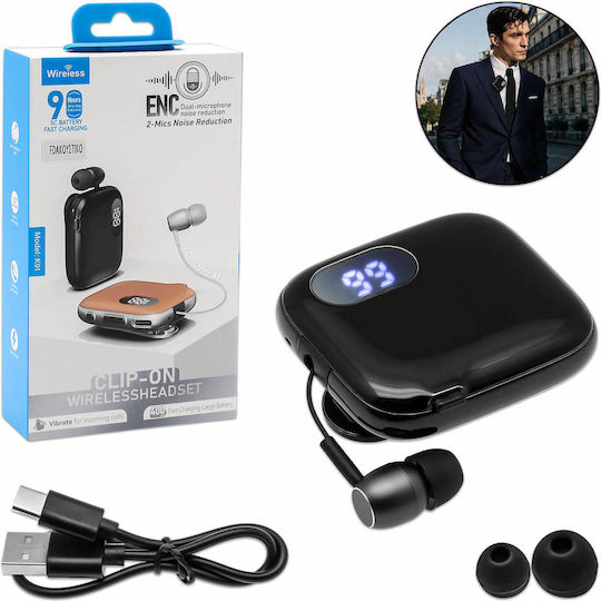 K91 In Ear Bluetooth Безжични Слушалки За Ревера Черно