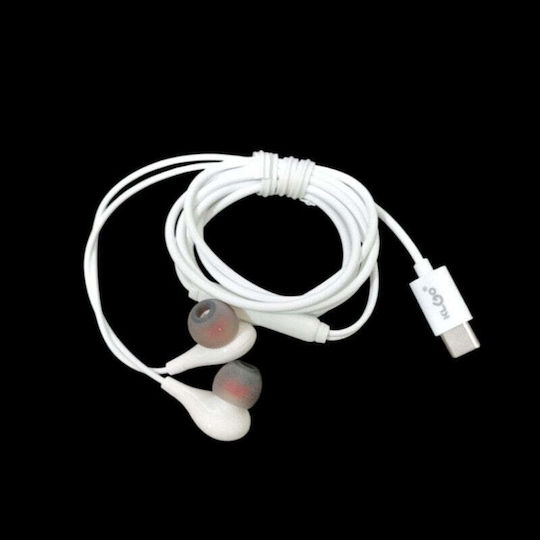 KS-76T In-ear Handsfree Earphones with USB-C Plug White
