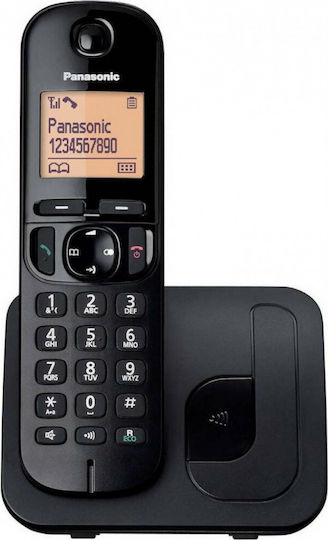 Panasonic KX-TGC250 Ασύρματο Τηλέφωνο με Ελληνικό Μενού Μαύρο
