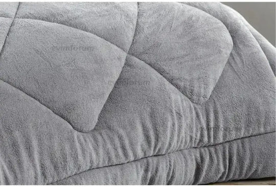 SteweHome Πάπλωμα Ημίδιπλο 195x215εκ. Γκρι