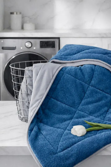 SteweHome Steppdecke Einzel 155x215cm Hellblau