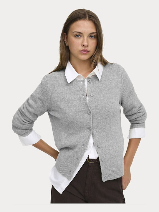 Γυναικεία Ζακέτα Πλεκτή Light Grey