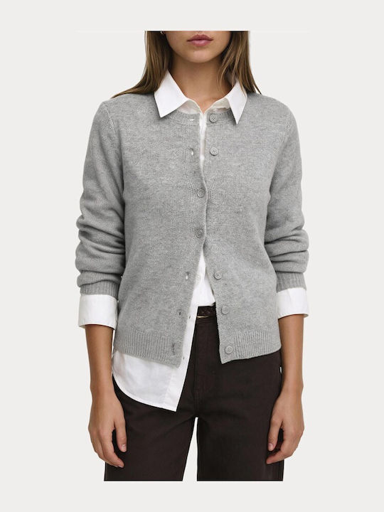 Γυναικεία Ζακέτα Πλεκτή Light Grey