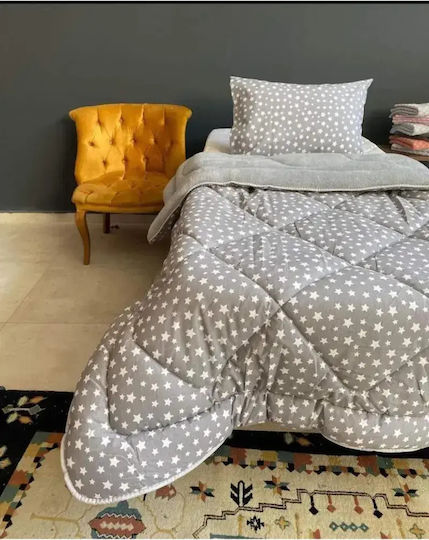 SteweHome Πάπλωμα Μονό 155x215εκ. Γκρι