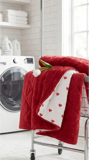 SteweHome Steppdecke Einzel 155x215cm Burgundisch