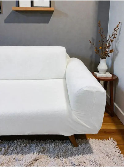 SteweHome Elastic Cover for Three Seater Sofa White 180x230cm