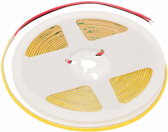 Lemlux Bandă LED 24V Lumină Alb Cald 5m Tip COB