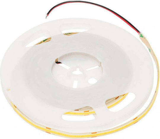 Lemlux Bandă LED Impermeabilă 24V Lumină Alb Cald 5m Tip COB