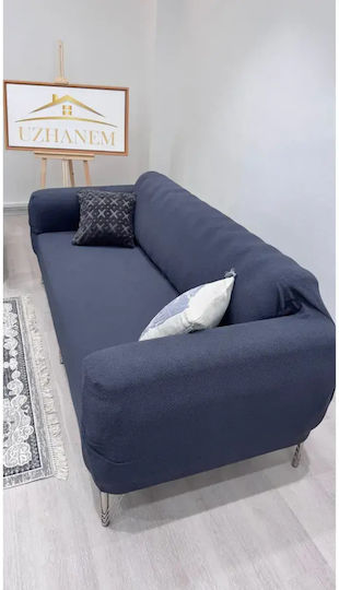 SteweHome Blue Elastic Cover for Recliner Sofa 195x230cm