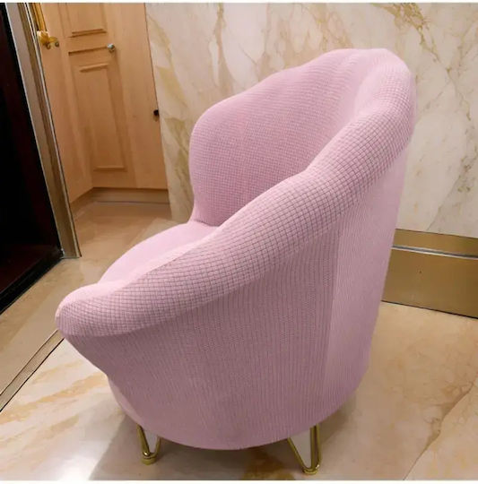 SteweHome Elastic Armchair Cover Pink 83x75cm