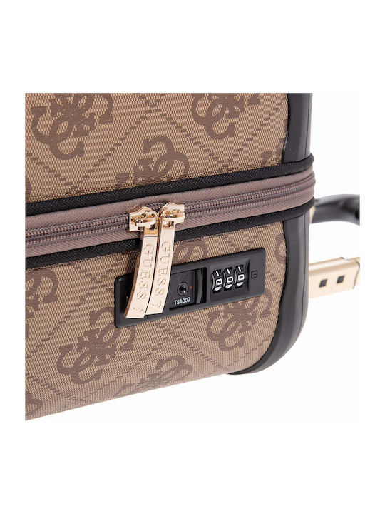 Guess Berta Koffer Reise Kabine Beige Höhe 53cm