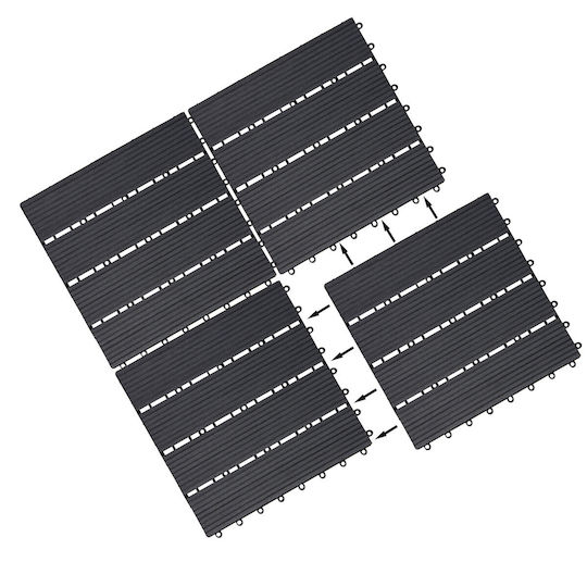 Casaria Material Pentru Pardoseli De Grădină Din WPC 30x30cm