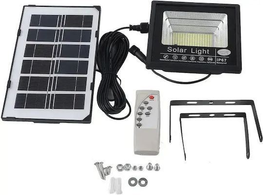 Smart Lumini De Inundație Cu Led-uri Solar Etanș 100W Alb Rece 6500K Cu Telecomandă IP66
