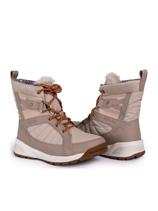 Women's Beige Snow Boots