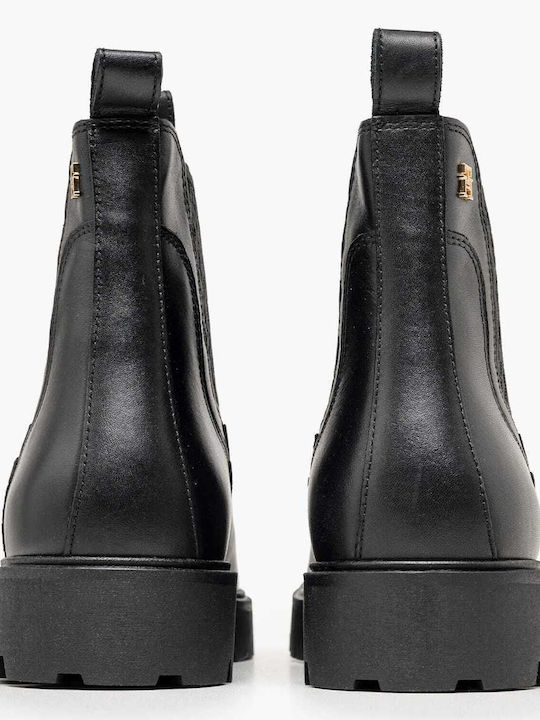 Leather Women's Chelsea Ankle Boots Black