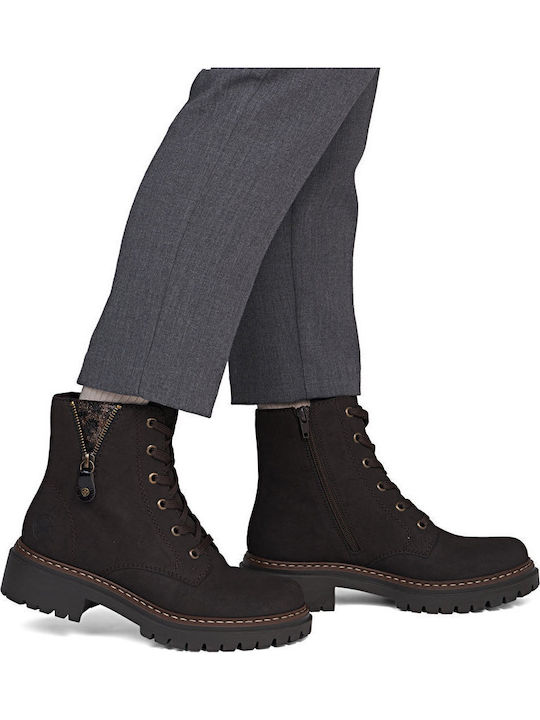 Damen Stiefeletten Braun