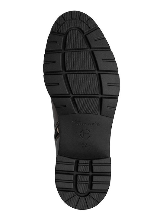 Leder Damen Stiefeletten Braun