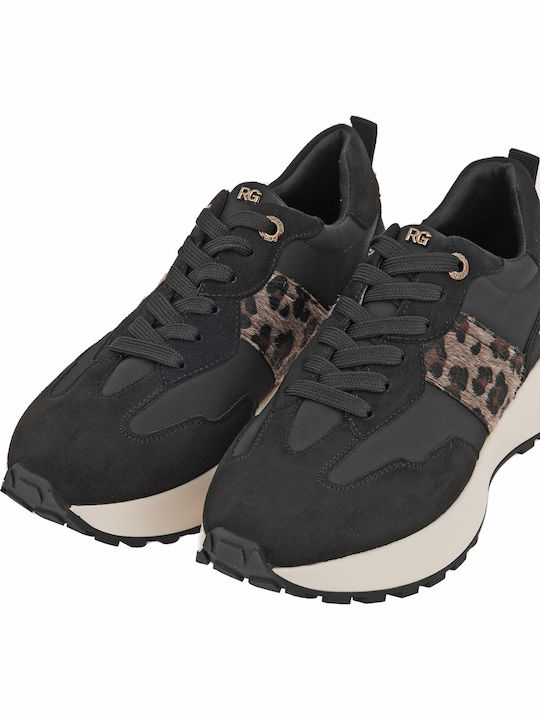 Γυναικεία Sneakers Μαυρο Λεοπαρ