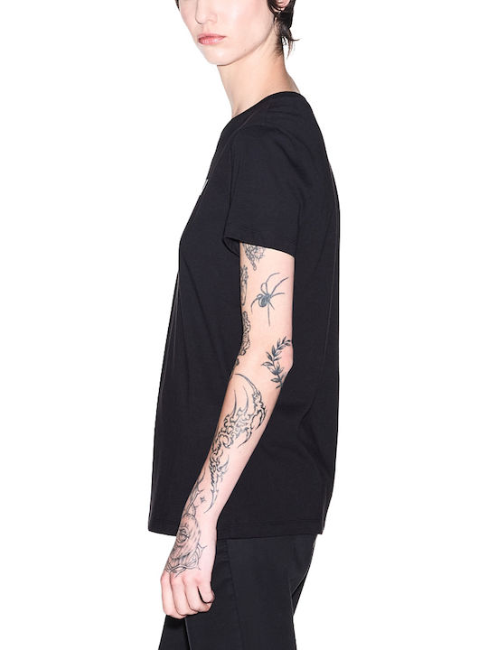 Tricou Damă Ecru-Negru