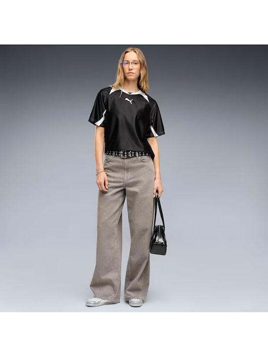 Damen T-shirt Schwarz