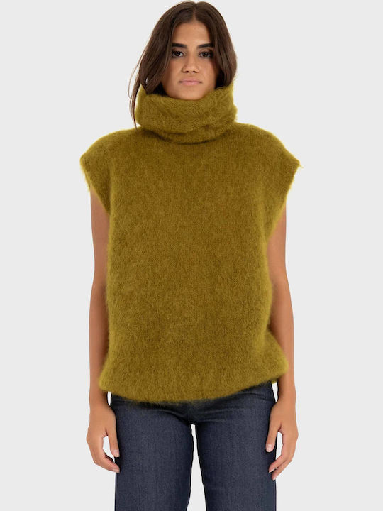 Women's Sleeveless Blouse Mustard C40L0279 Mustard