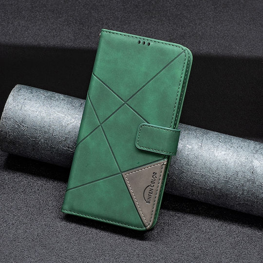 Binfen Color Motorola Edge 50 5g Fusion Leather Wallet Green Mobile Phone Case