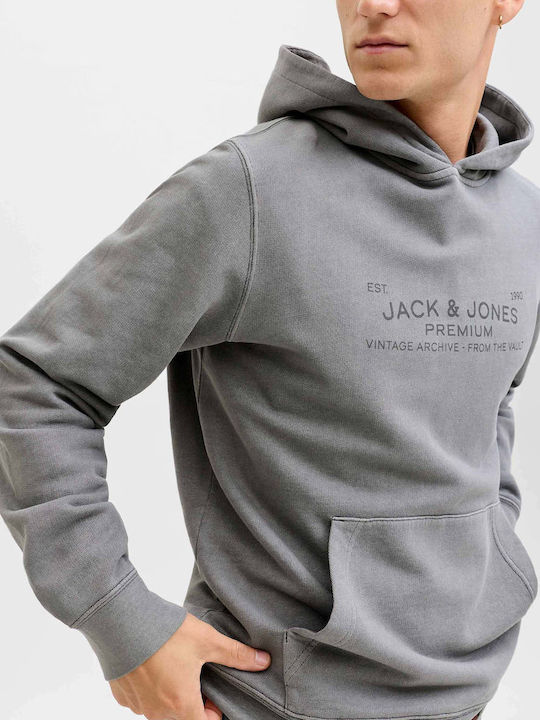 Jack & Jones Φούτερ Black με Κουκούλα Jack & Jones Φούτερ Black με Κουκούλα