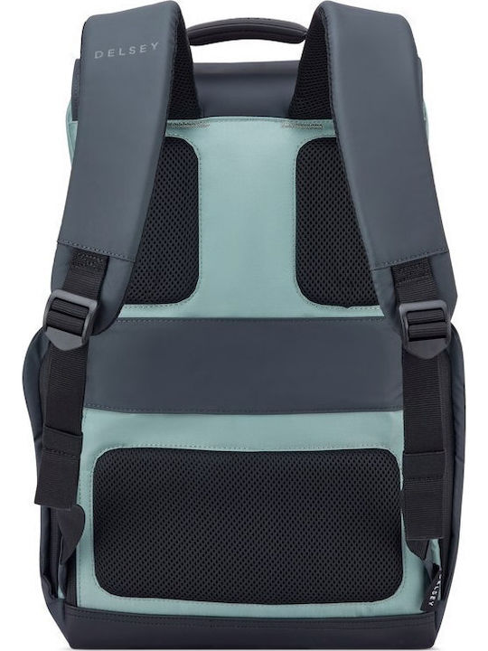 Delsey Securflap Τσάντα Πλάτης για Laptop 15.6" Sage Green