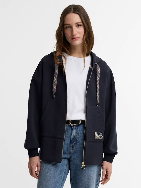Barbour Sweatshirts & Hoodies Für Damen Marineblaue mit Kapuze