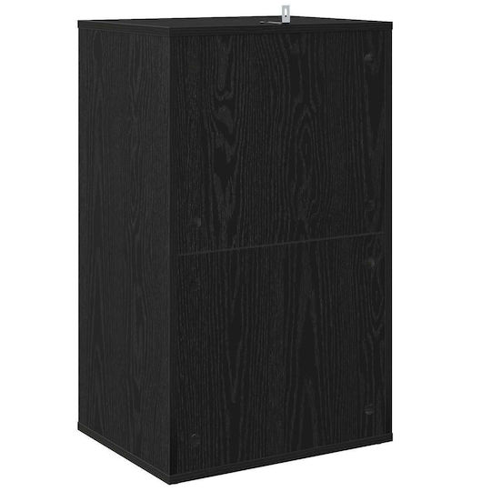 vidaXL Hi-Fi Furniture Black 36.5x44.5x74.5cm
