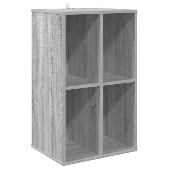 vidaXL Hi-Fi Furniture Grey 36.5x44.5x74.5cm