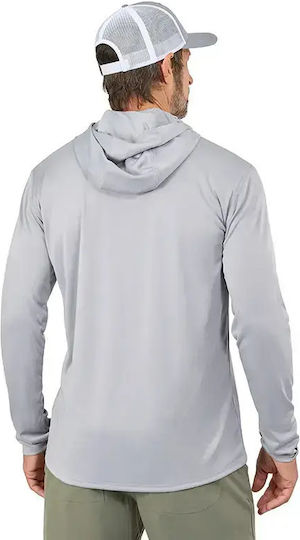 Bluză de pescuit Grundens Tough Sun Masked Hoodie UPF 50+ Squall Camo
