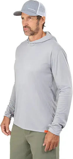 Bluză de pescuit Grundens Tough Sun Masked Hoodie UPF 50+ Squall Camo