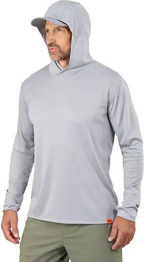 Bluză de pescuit Grundens Tough Sun Masked Hoodie UPF 50+ Squall Camo