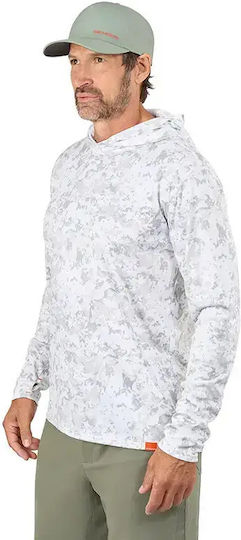 Bluză de pescuit Grundens Tough Sun Masked Hoodie UPF 50+ Squall Camo
