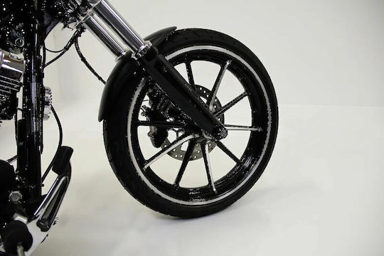 Cult Werk Front Fender Hd-bro001 Custom Harley Davidson Fxbrs 1868 Abs 18-22 Black
